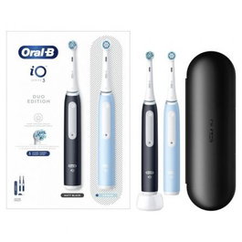 Oral-B iO Series 3N Duo Cepillo Dental Eléctrico, 2 Unidades, Negro/Azul